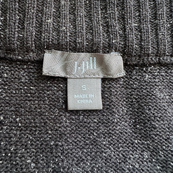 J JILL | NWOT SILK & COTTON BLEND PULL-ON SKIRT WALNUT BROWN TWEED | SMALL - Picture 7 of 7